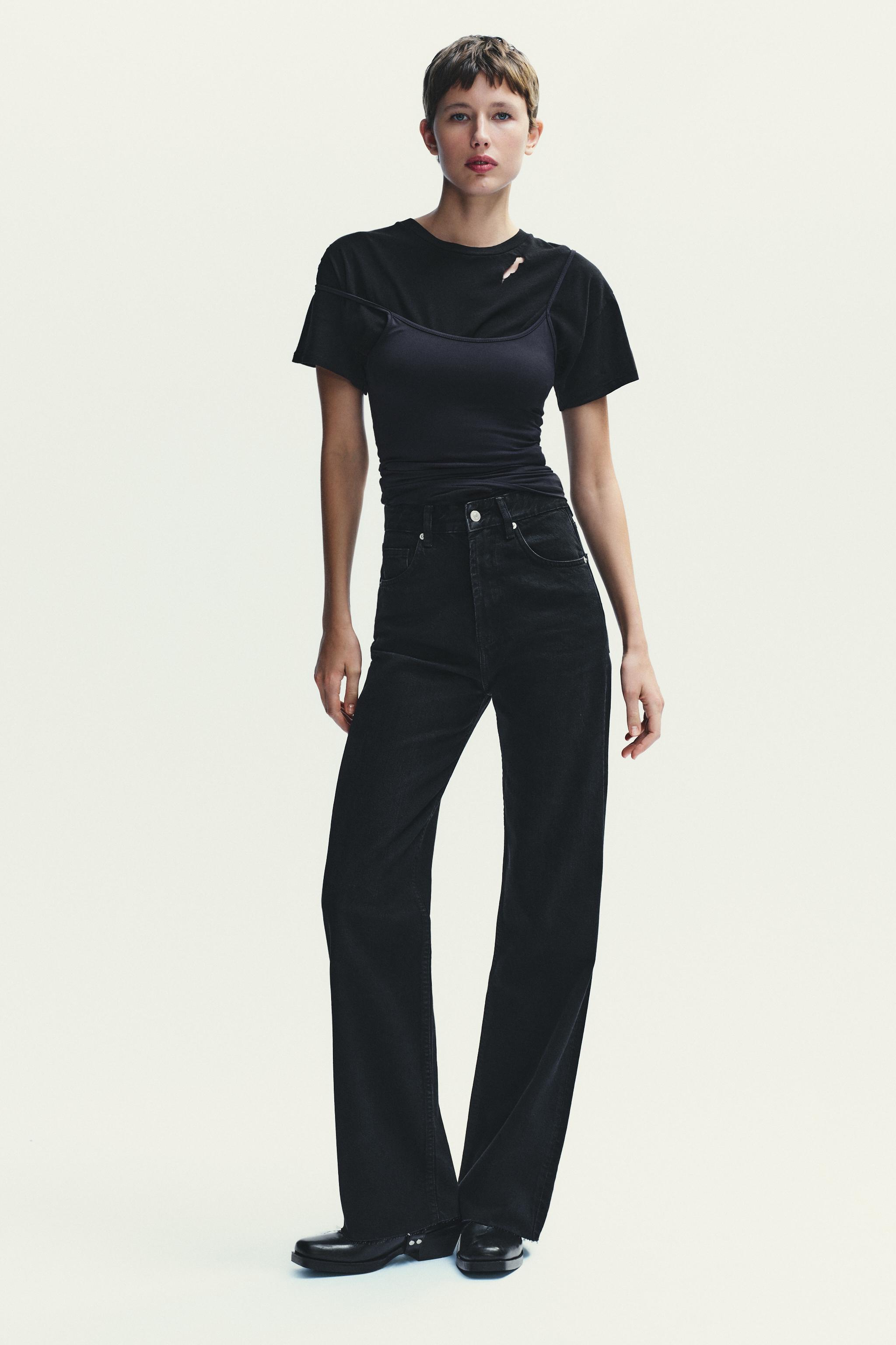 TRF HIGH RISE WIDE LEG JEANS