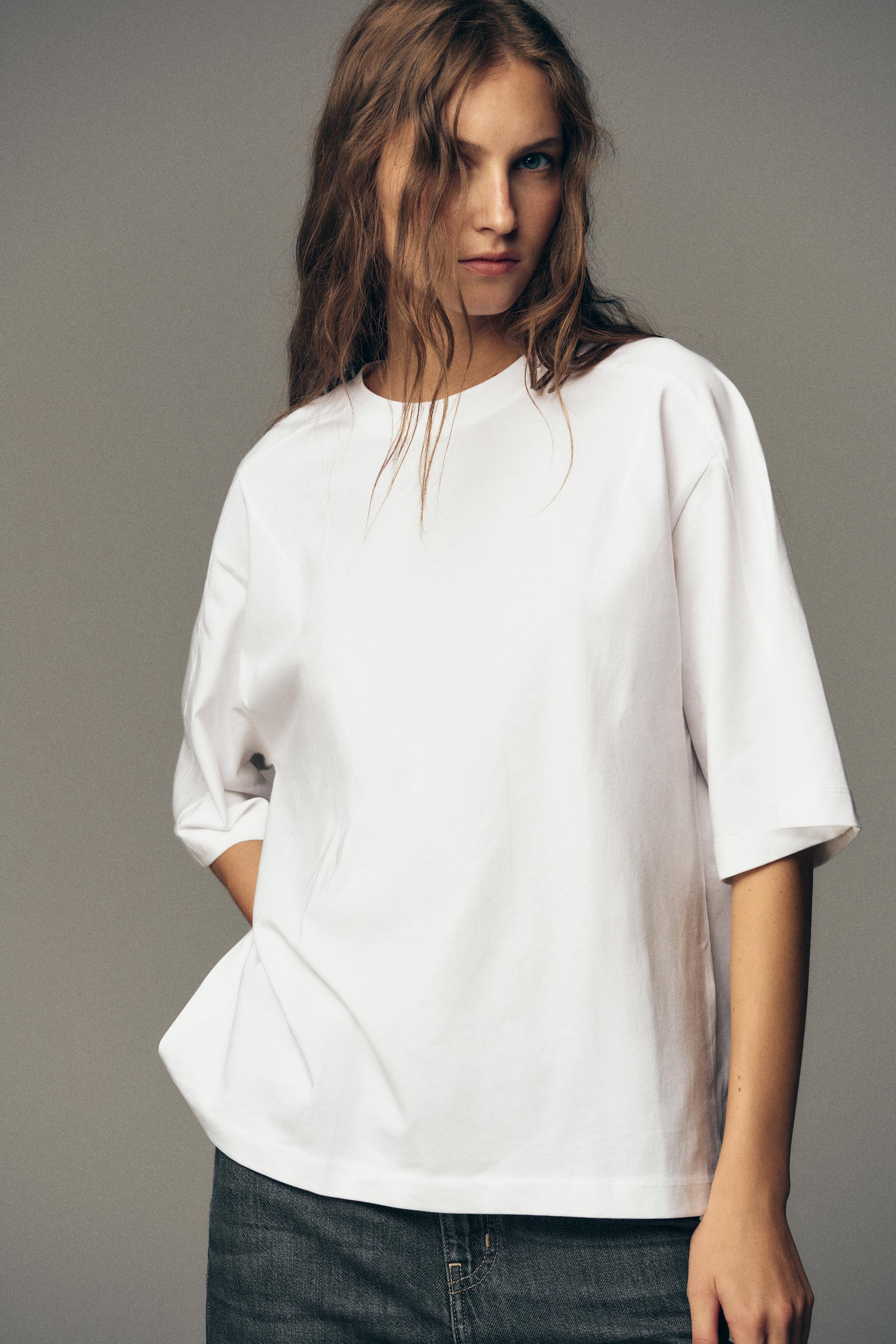 BOXY FIT T-SHIRT WITH LABEL