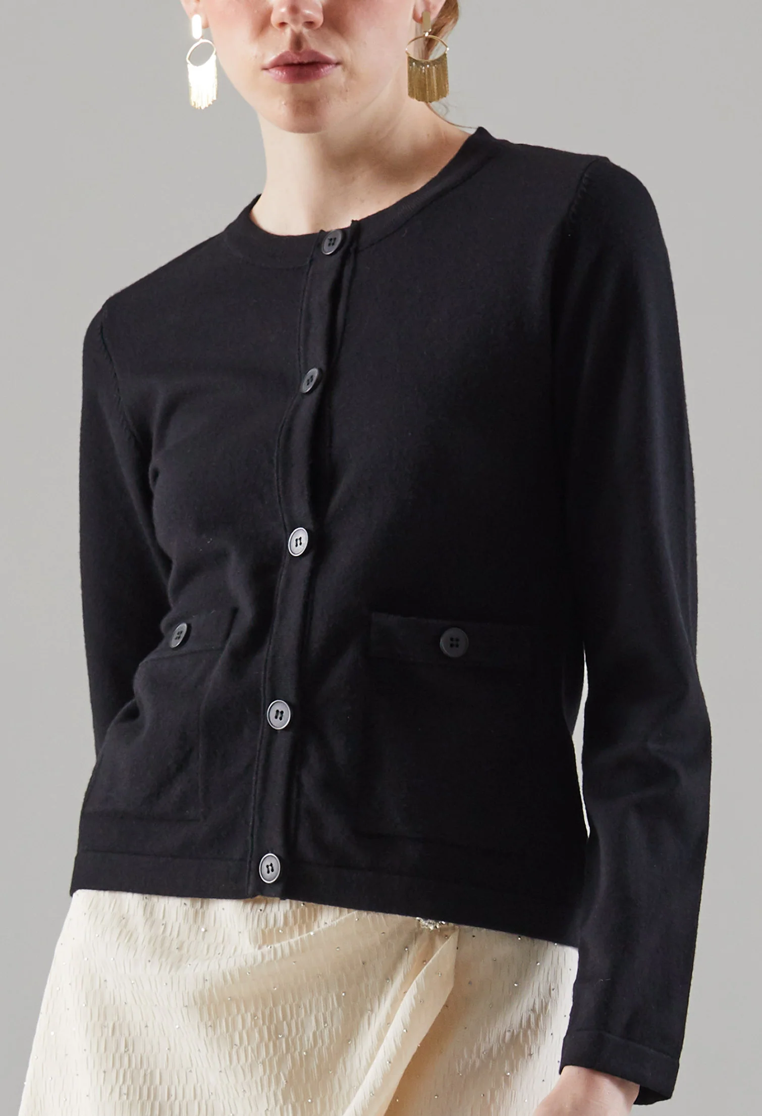 Chic Tight Fit Button Up Blouse