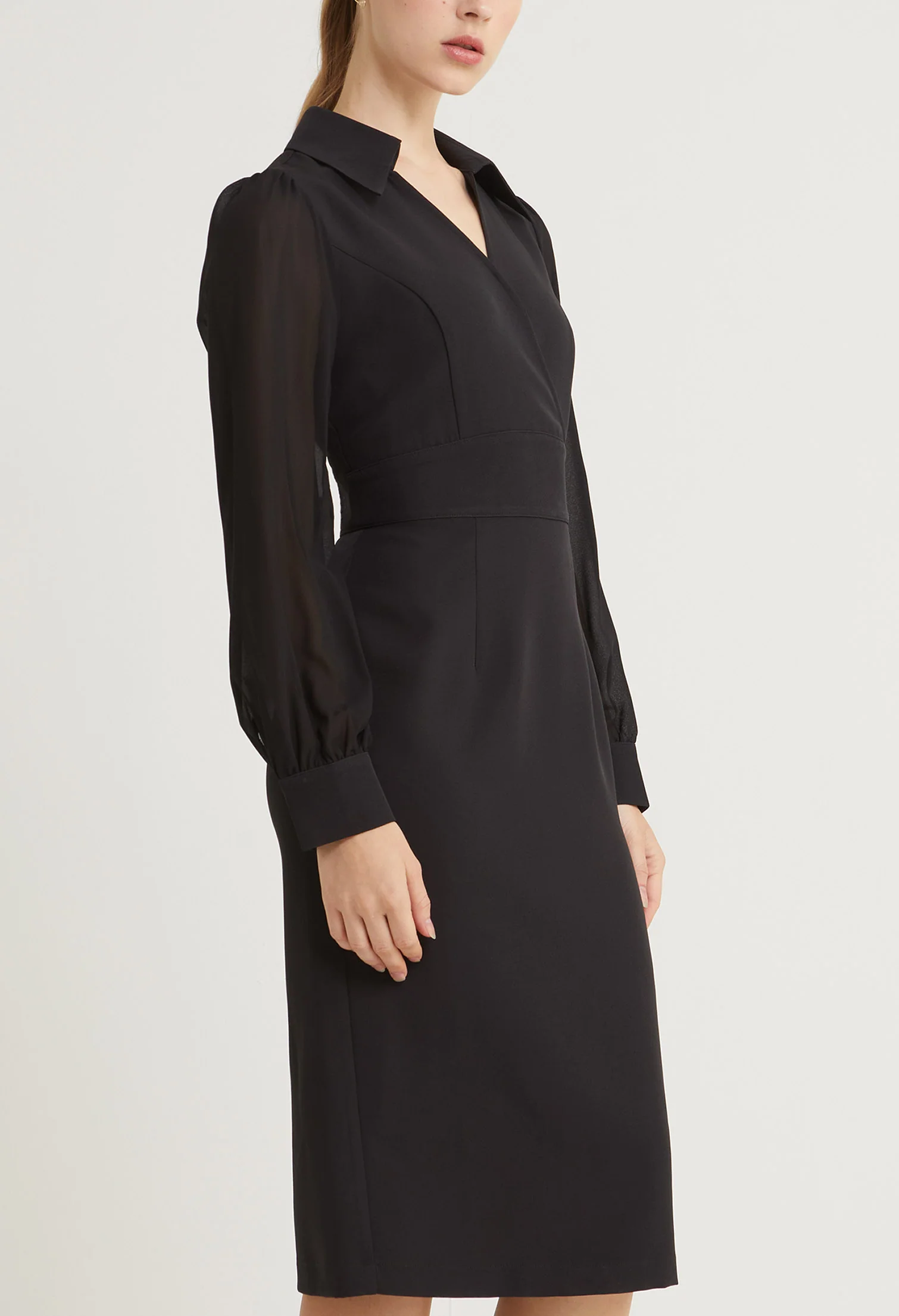 Sleek Cinched Midi dress