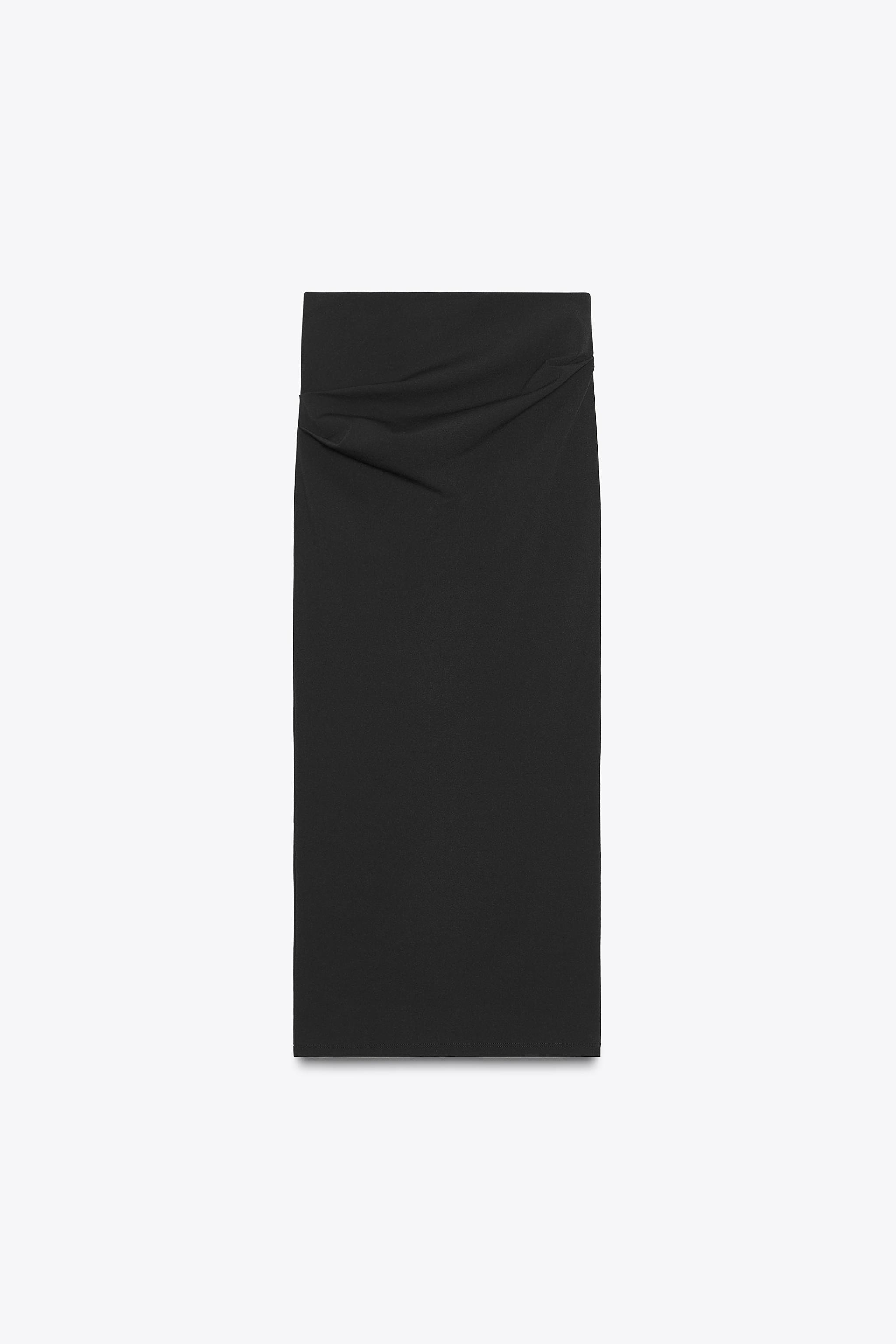 TEXTURED MIDI SKIRT