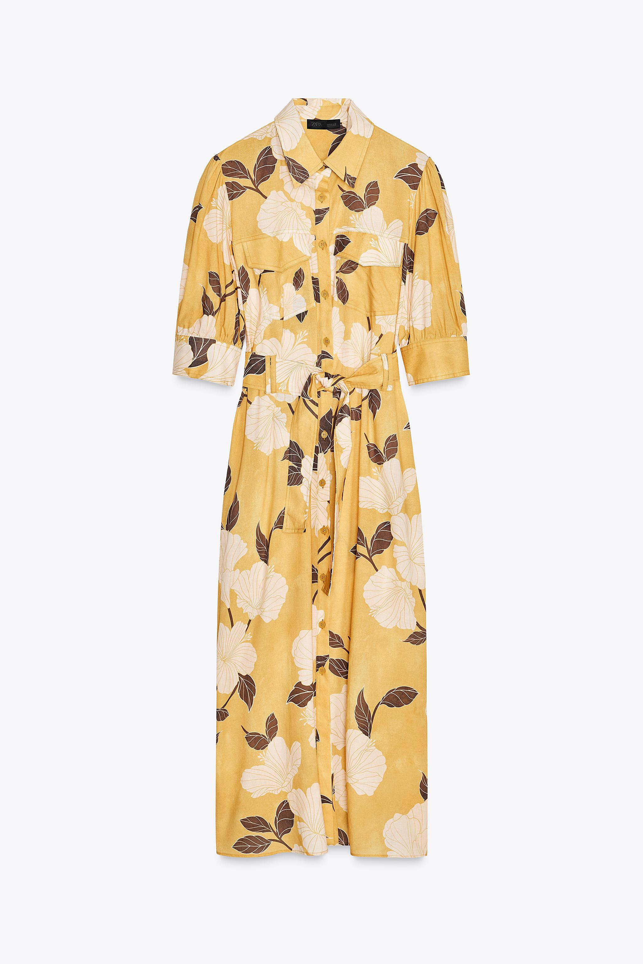 ZW COLLECTION PRINTED SHIRT DRESS