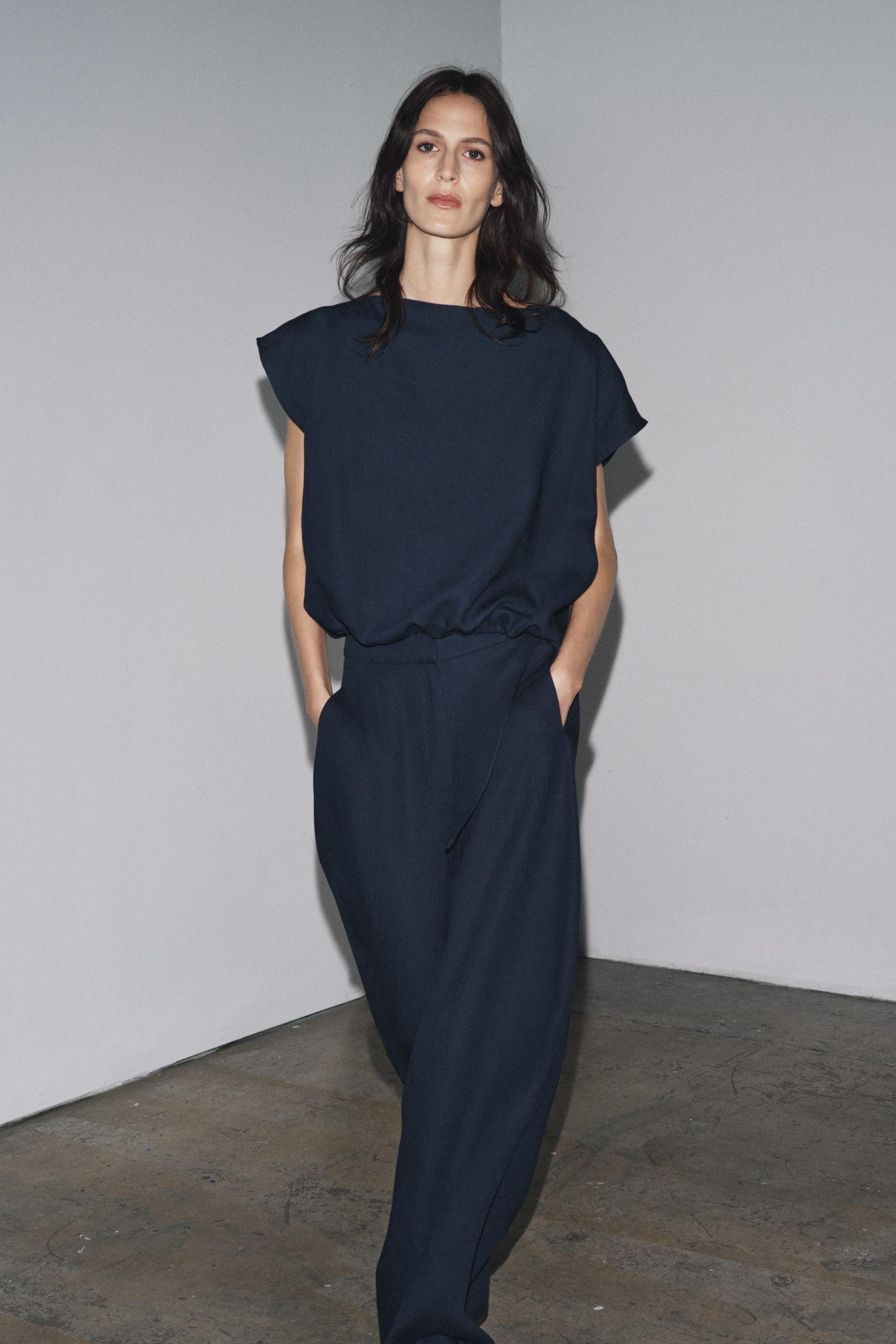 ZW COLLECTION LINEN BALLOON PANTS