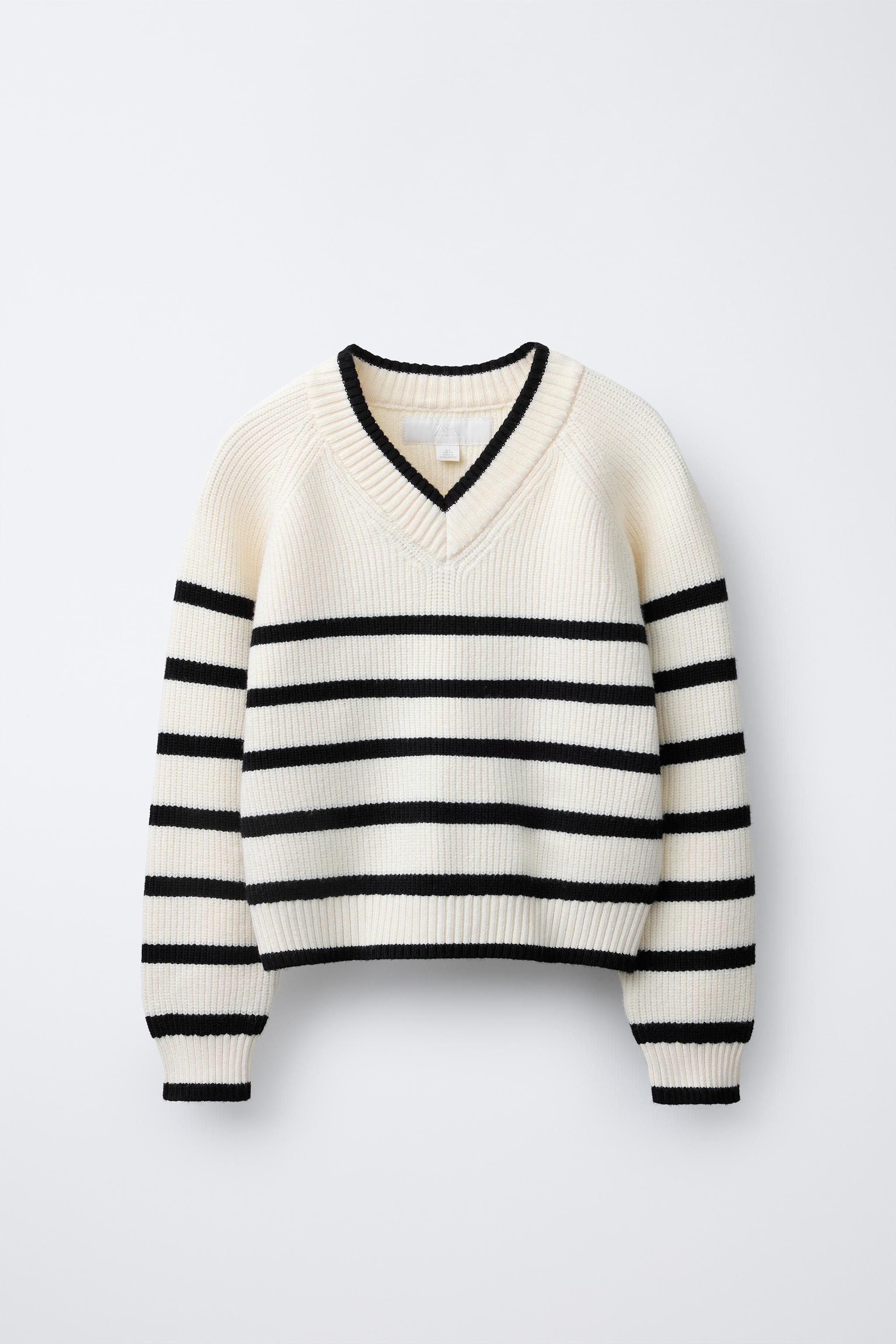 STRIPED KNIT SWEATER