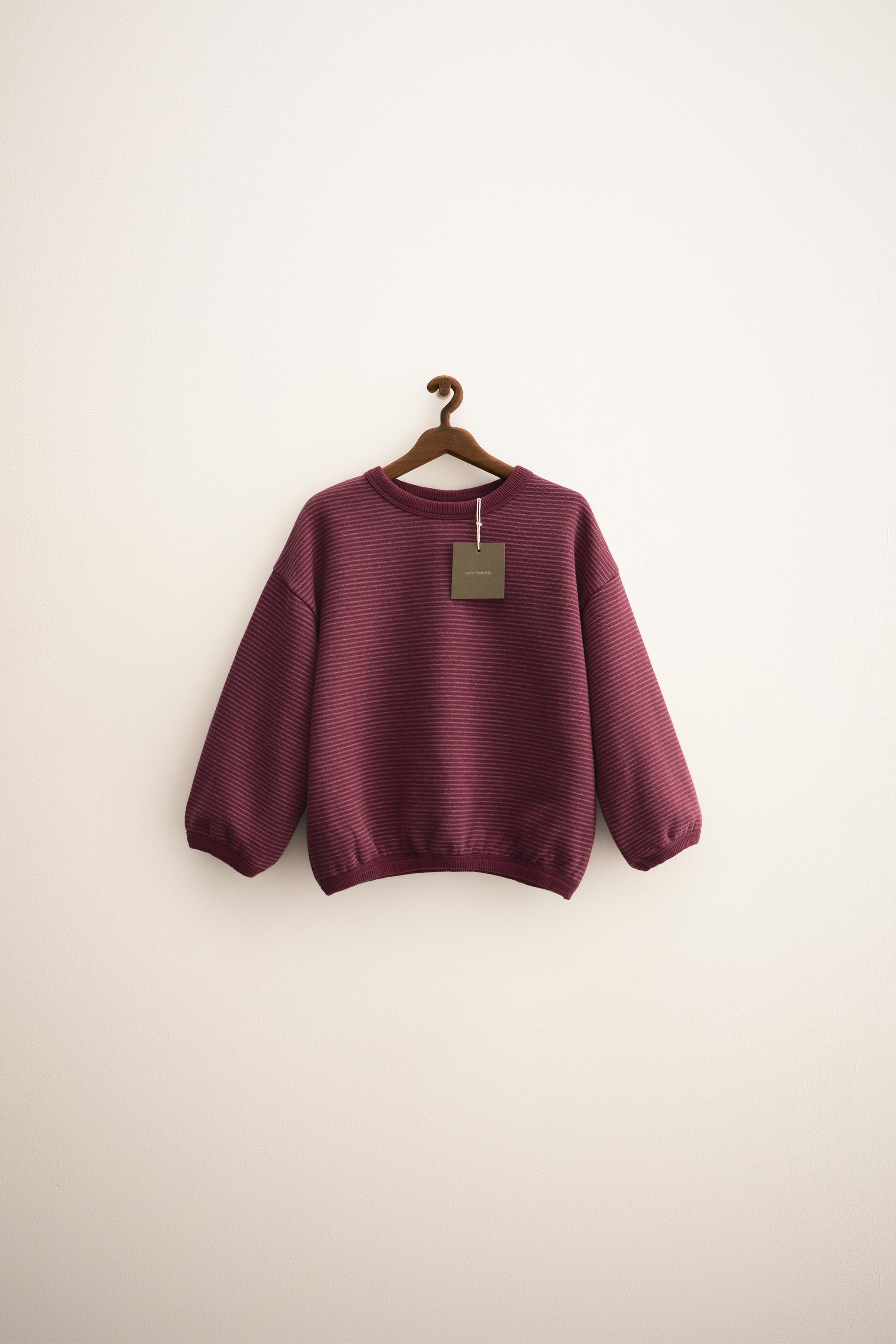 ZARA TIMELESS - FINE STRIPE SWEATSHIRT