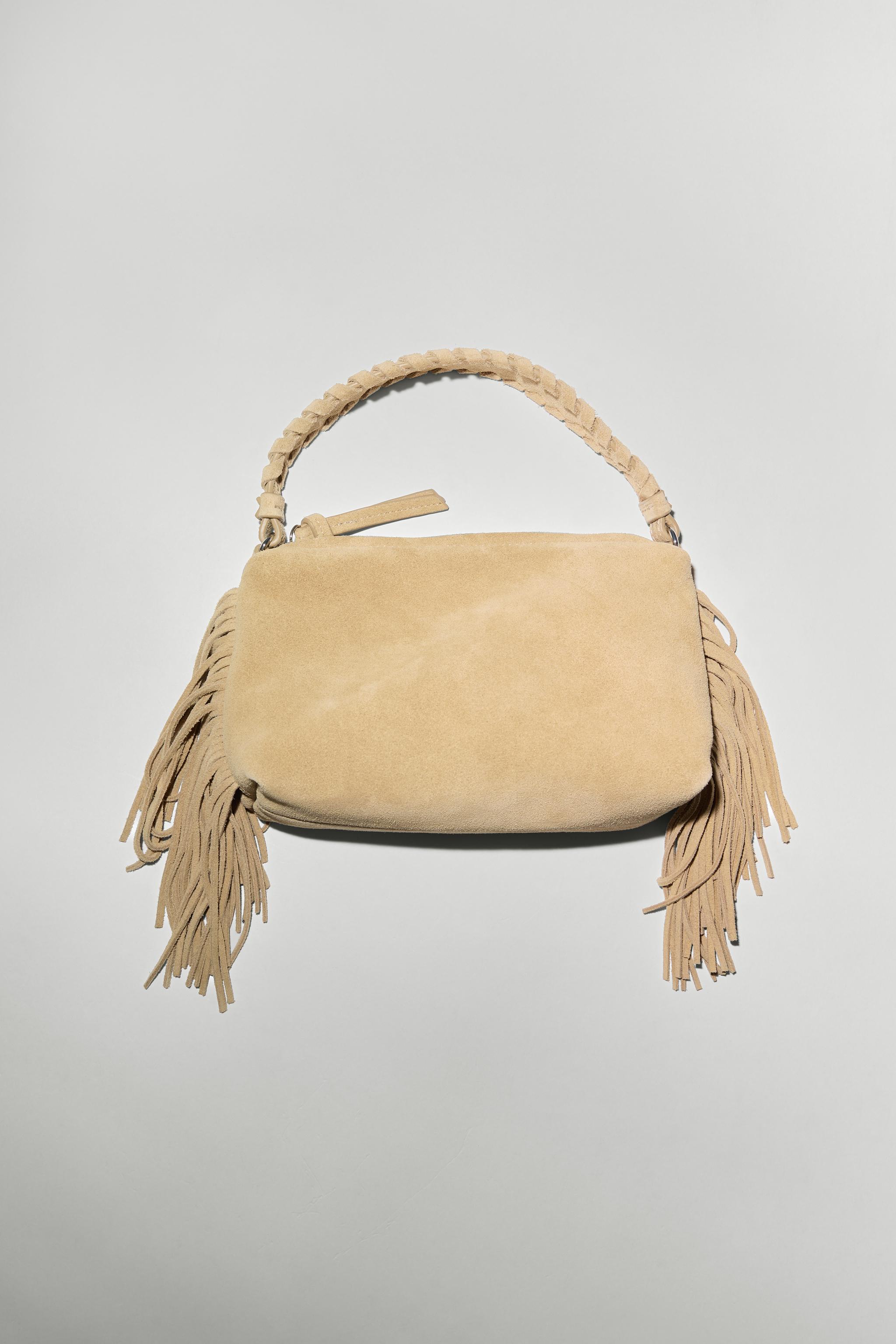SPLIT LEATHER FRINGED MINI BAG