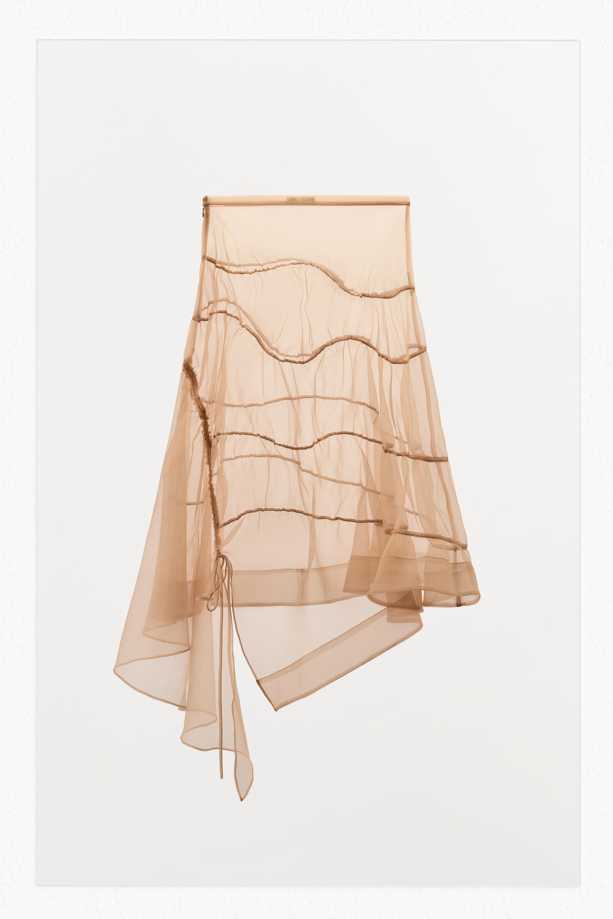 RUFFLED ORGANZA SKIRT