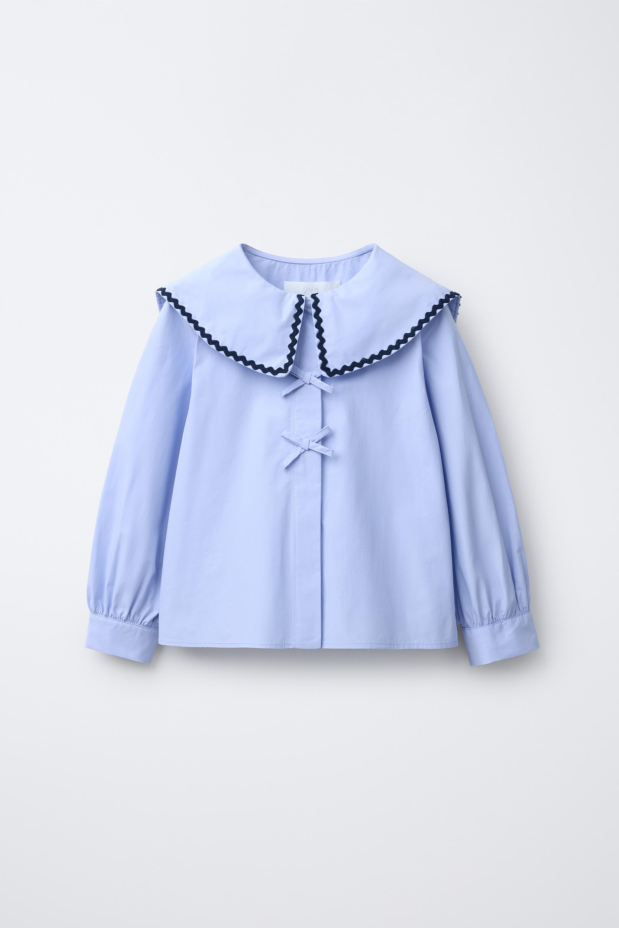 WAVY TRIM COLLAR SHIRT