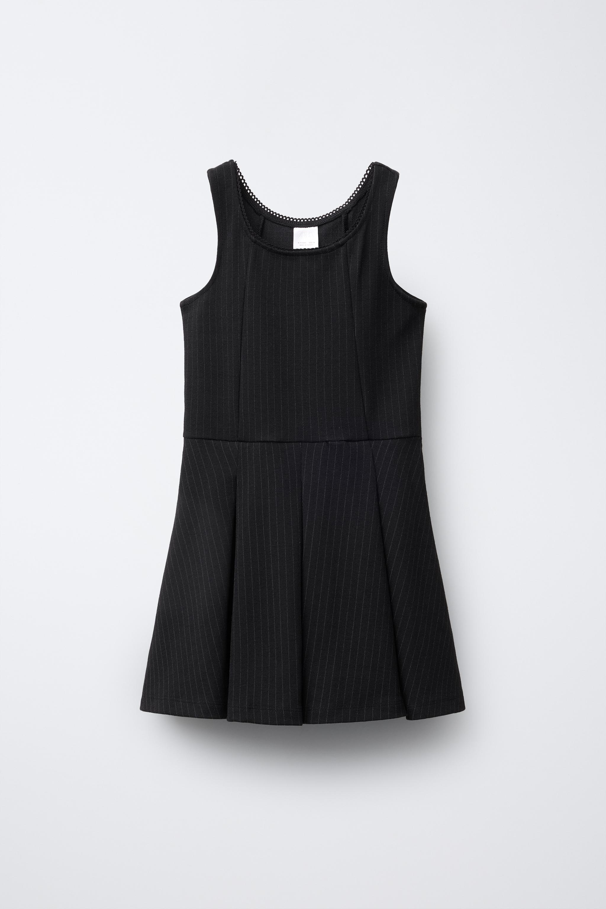 PINSTRIPE PINAFORE DRESS