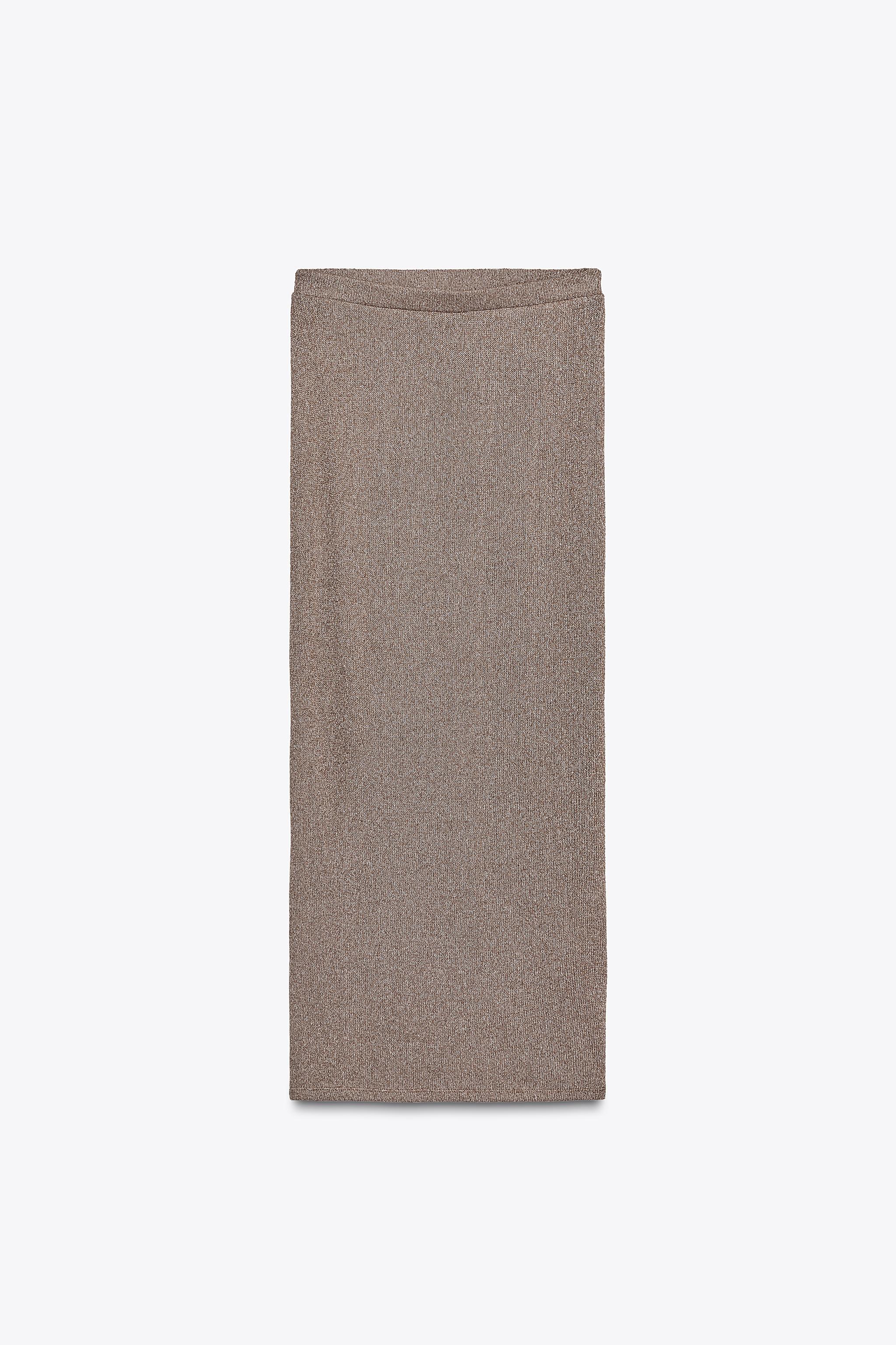 STRAIGHT CUT KNIT SKIRT
