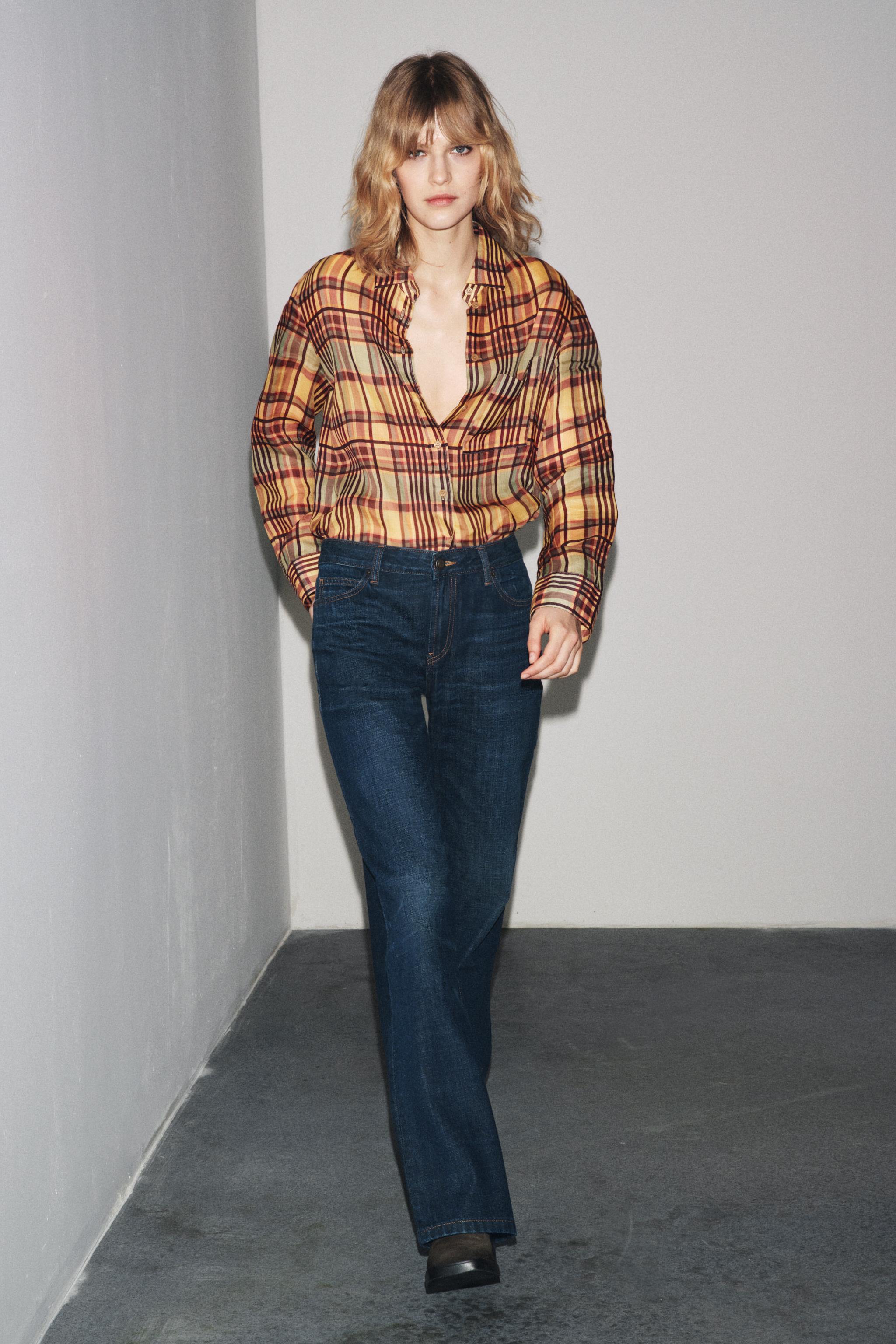ZW COLLECTION LOW-RISE BOOTCUT JEANS