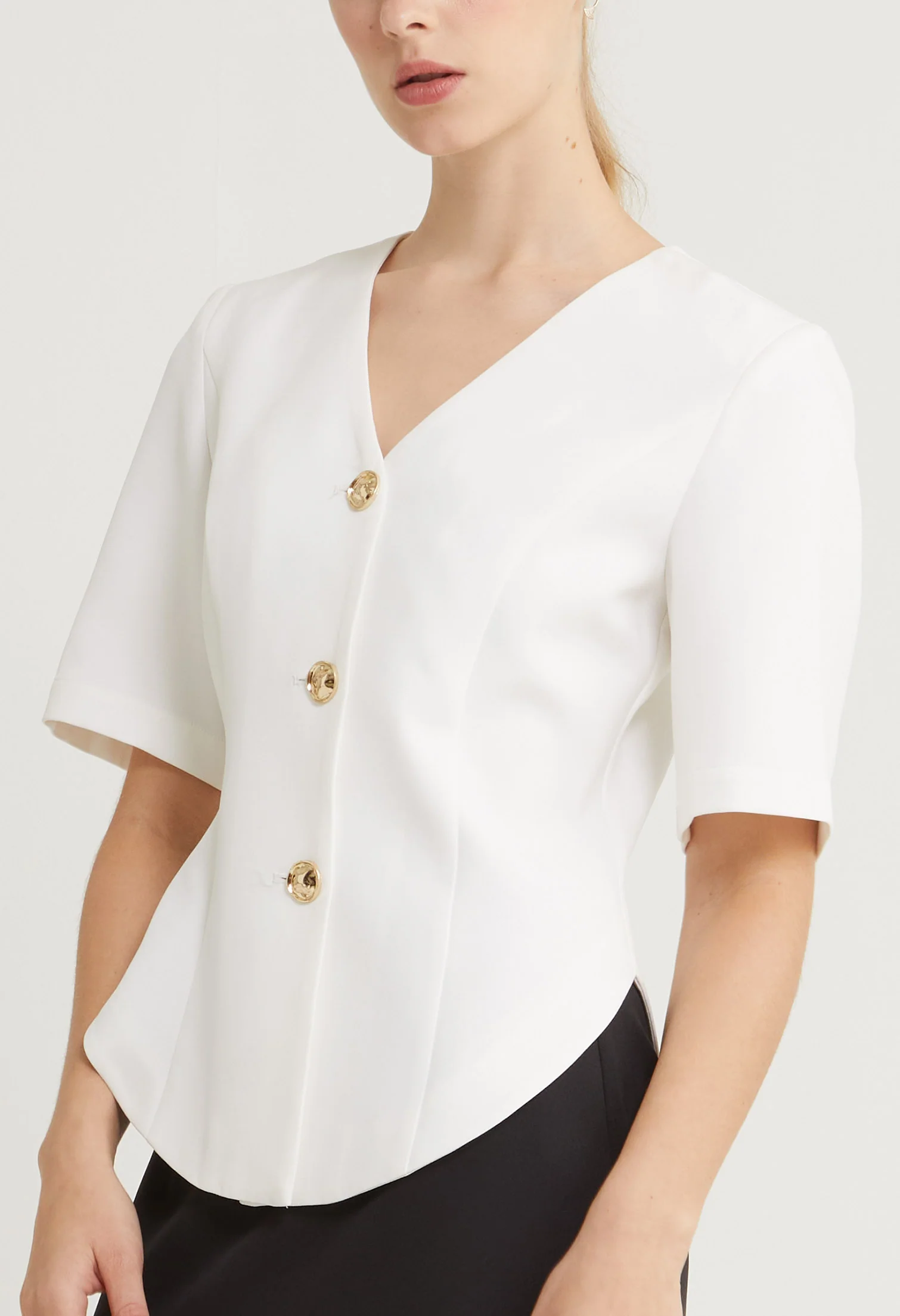 Golden Muse Cinched Top