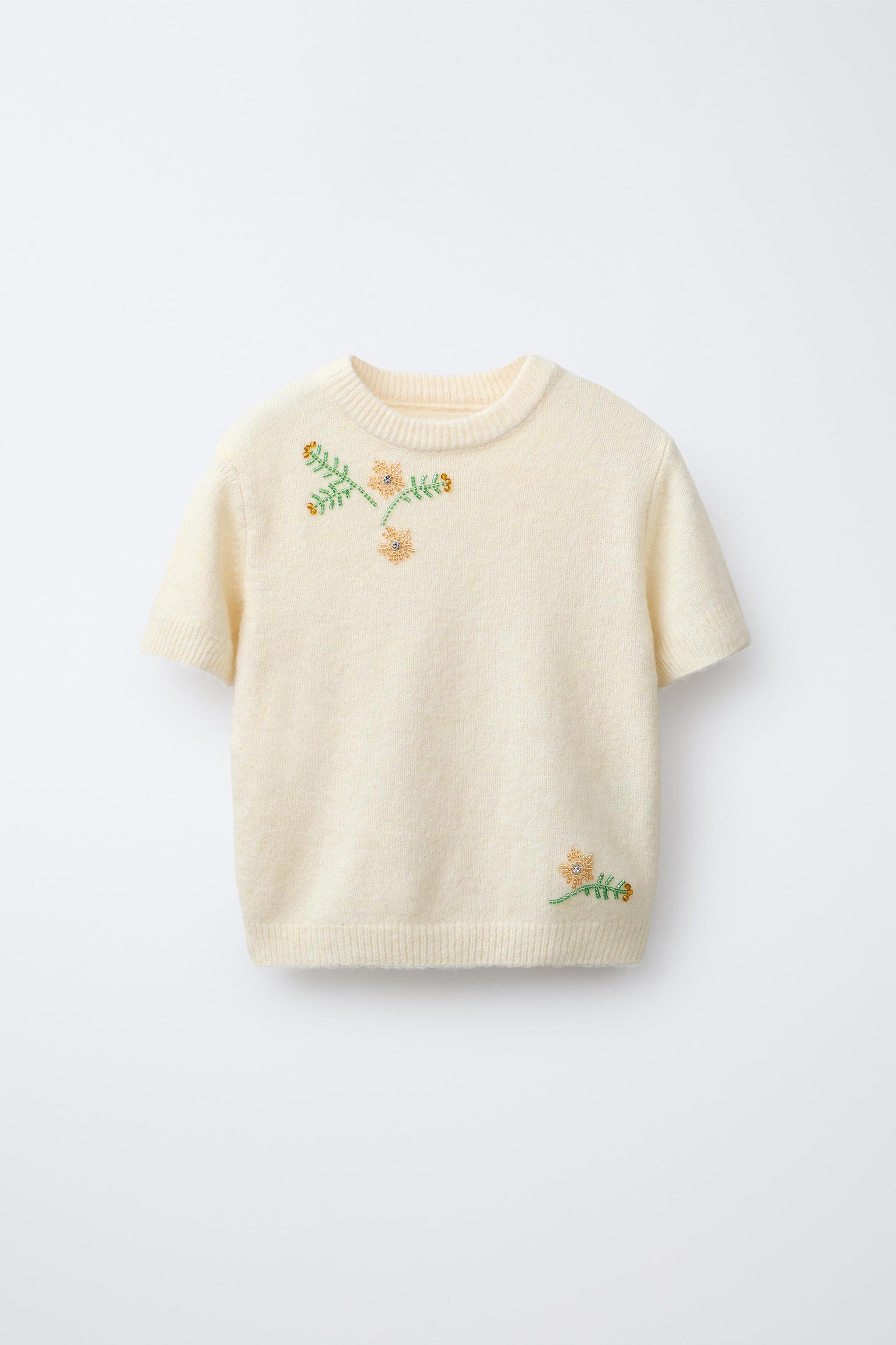 BEADED KNIT SWEATER