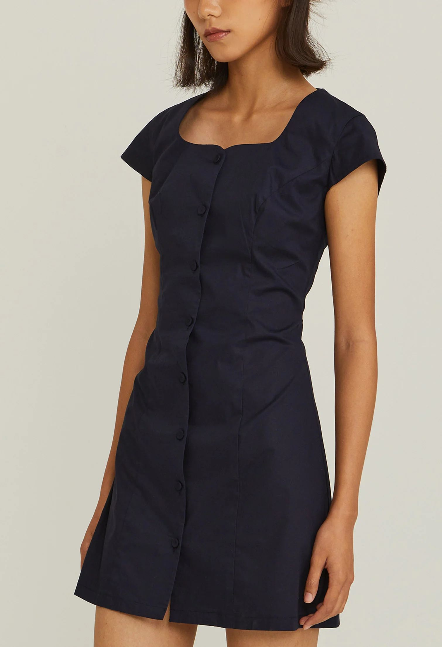 Square Neckline Slip Dress