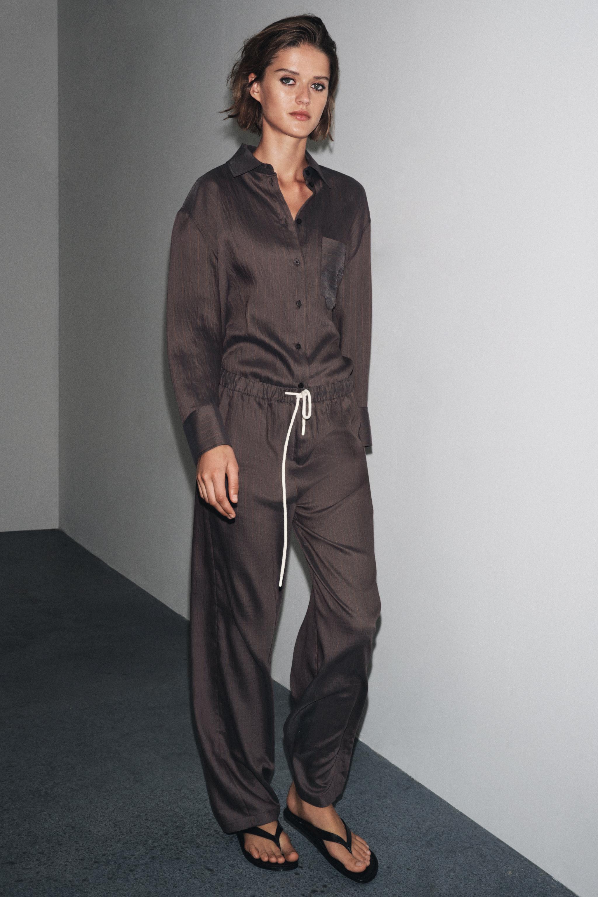ZW COLLECTION STRIPED PAJAMA PANTS