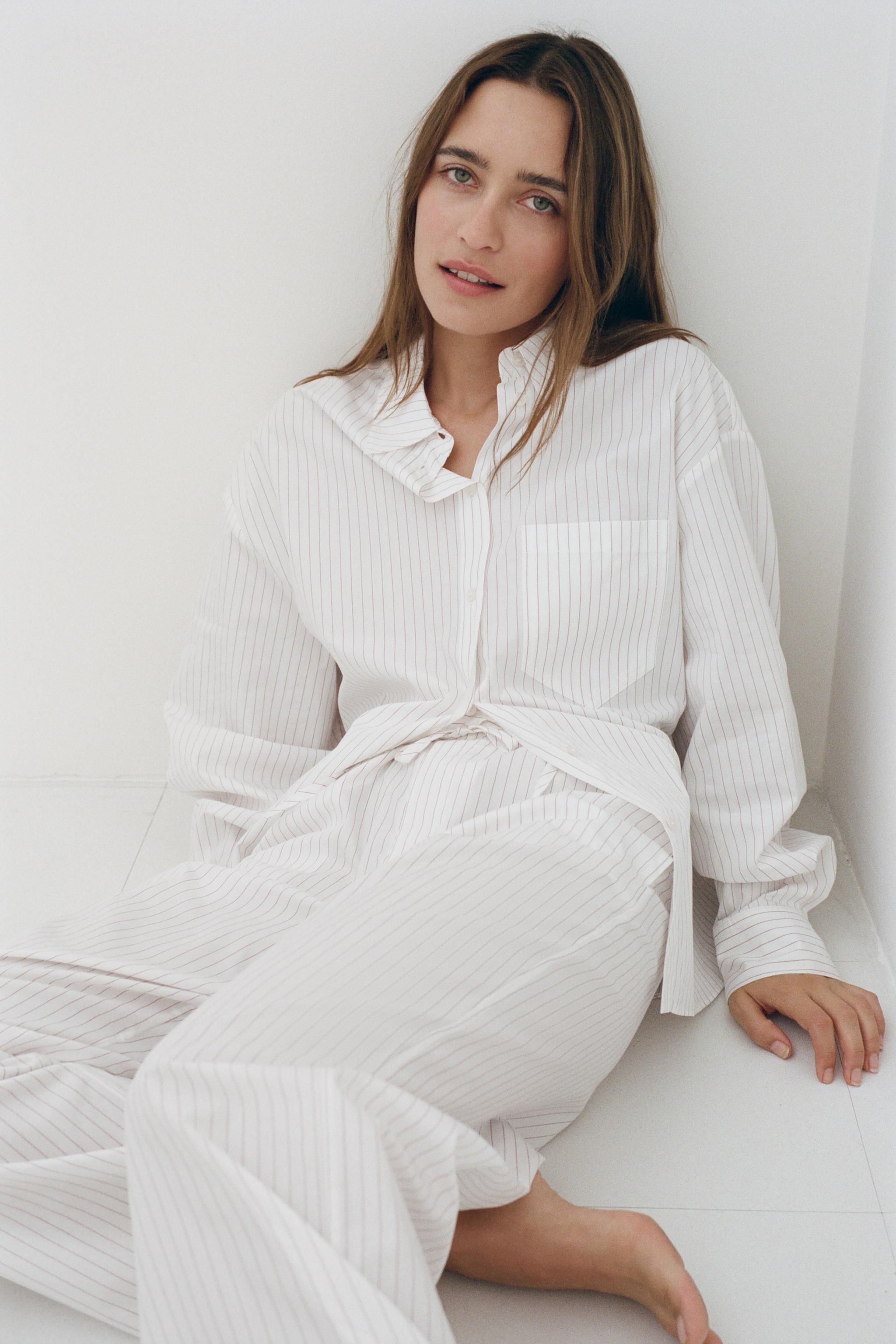 STRIPED PAJAMA PANTS