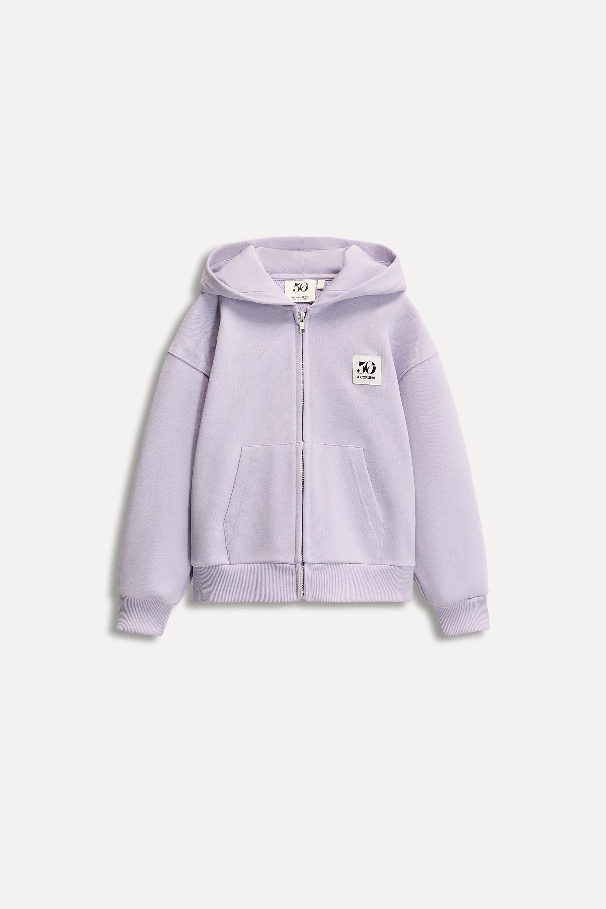 1/2-6 YEARS/ 50TH ANNIVERSARY LABEL ZIP-UP SWEATSHIRT