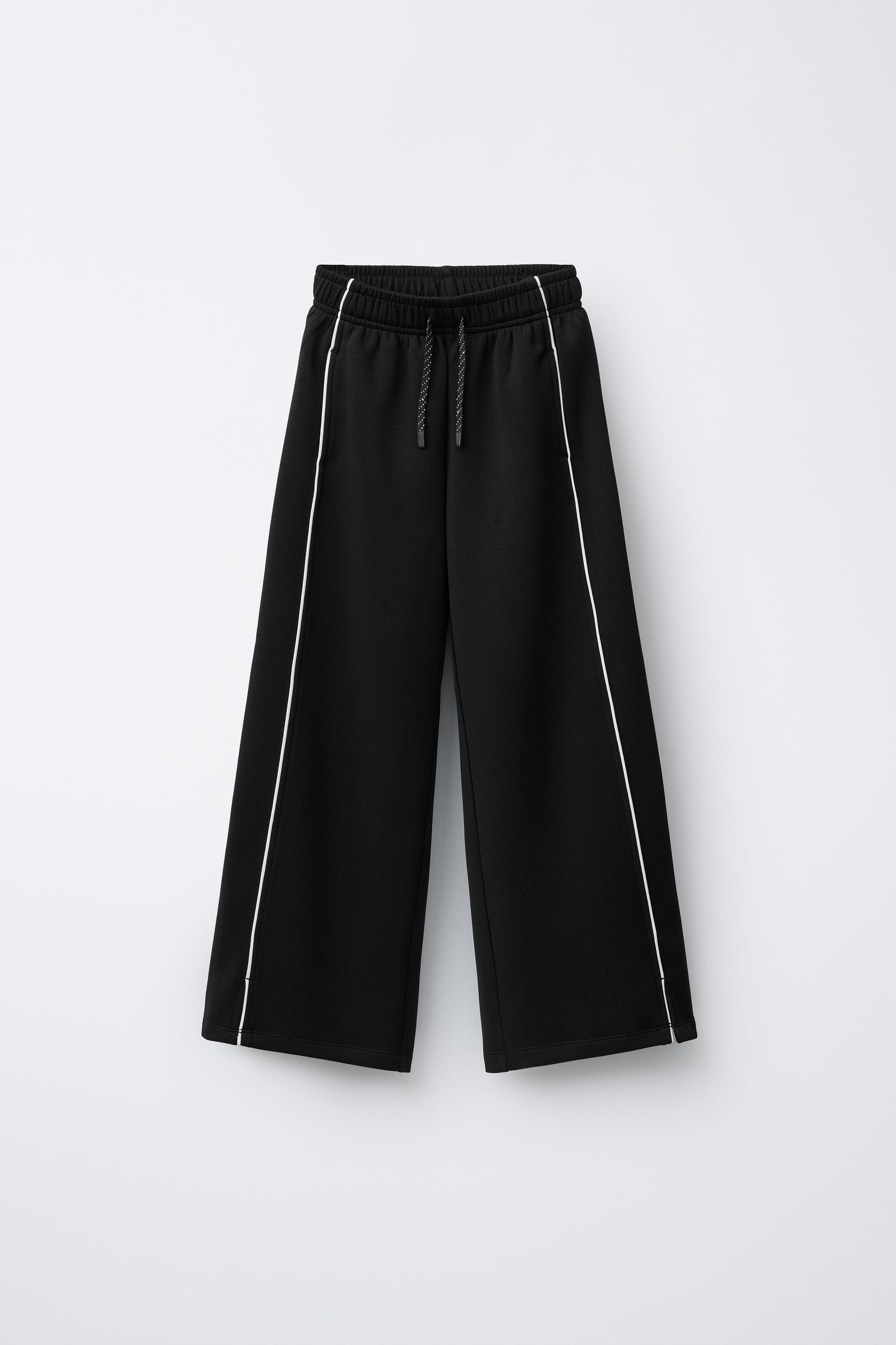 MODAL PANTS WITH CONTRASTING PIPING
