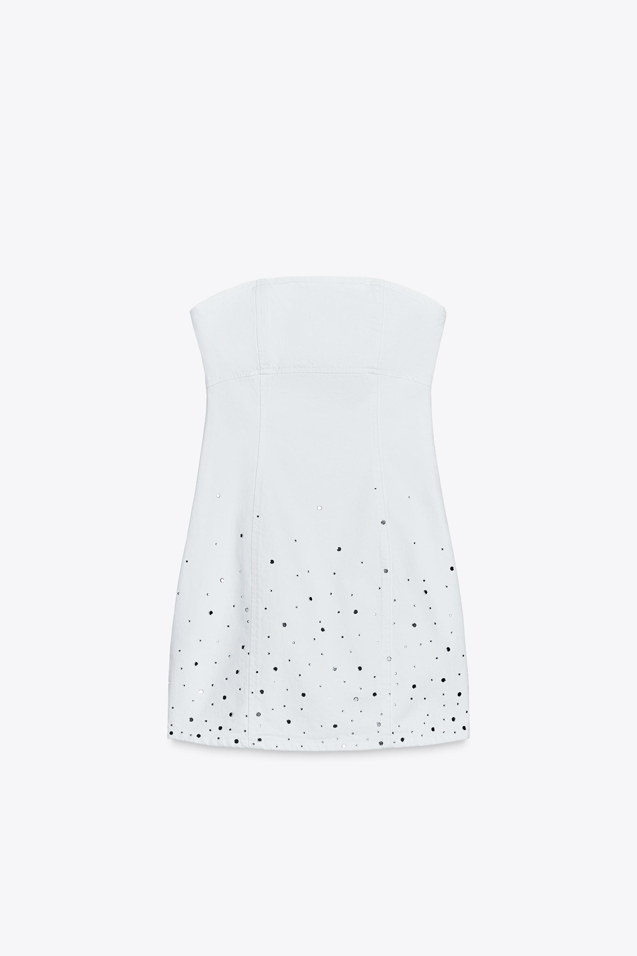 Z1975 GLITTER DENIM MINI DRESS