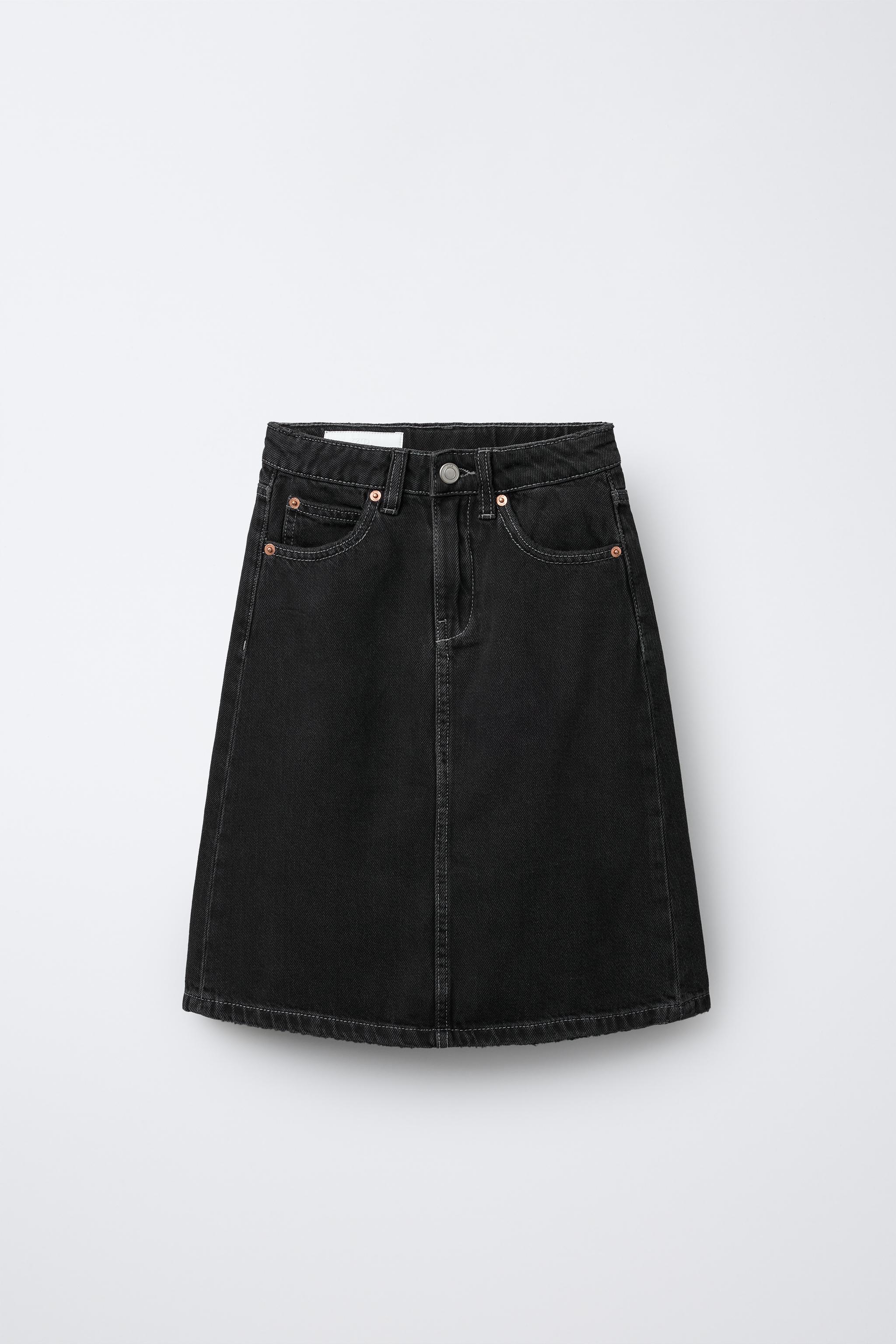 DENIM MIDI SKIRT