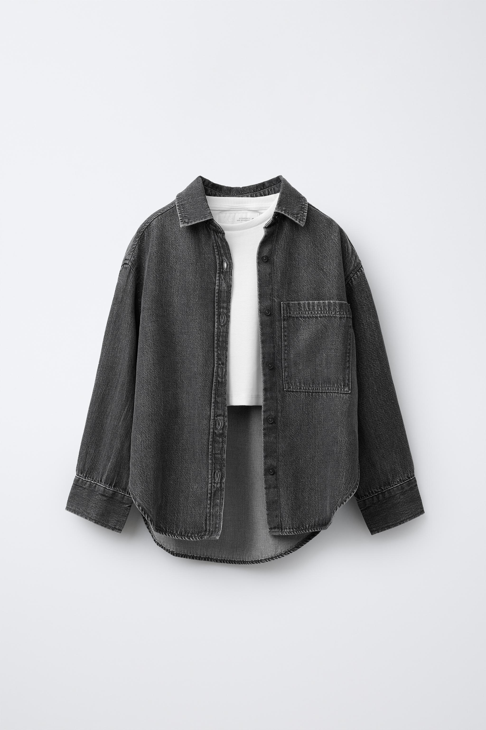 DENIM SHIRT AND RIB T-SHIRT PACK