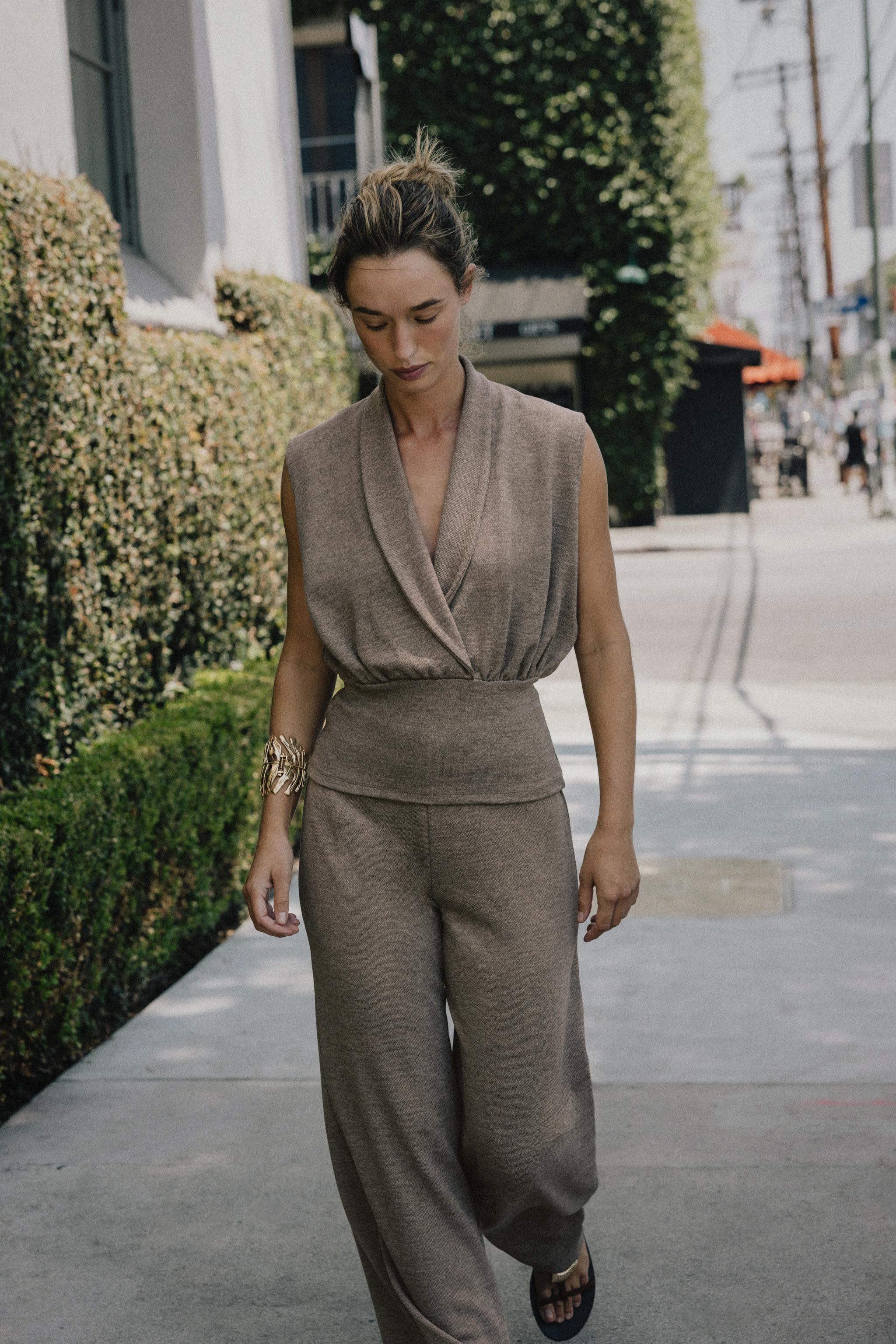 BASIC PIQUÉ PANTS