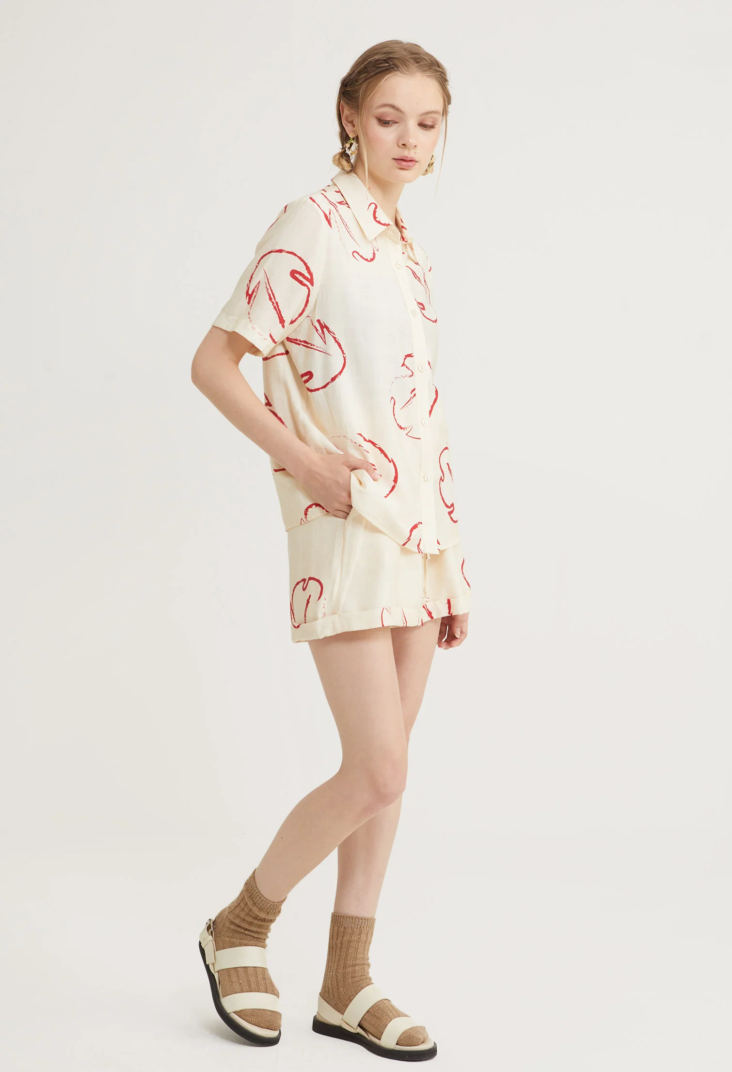 Kapalua Mist Folded Hem Shorts