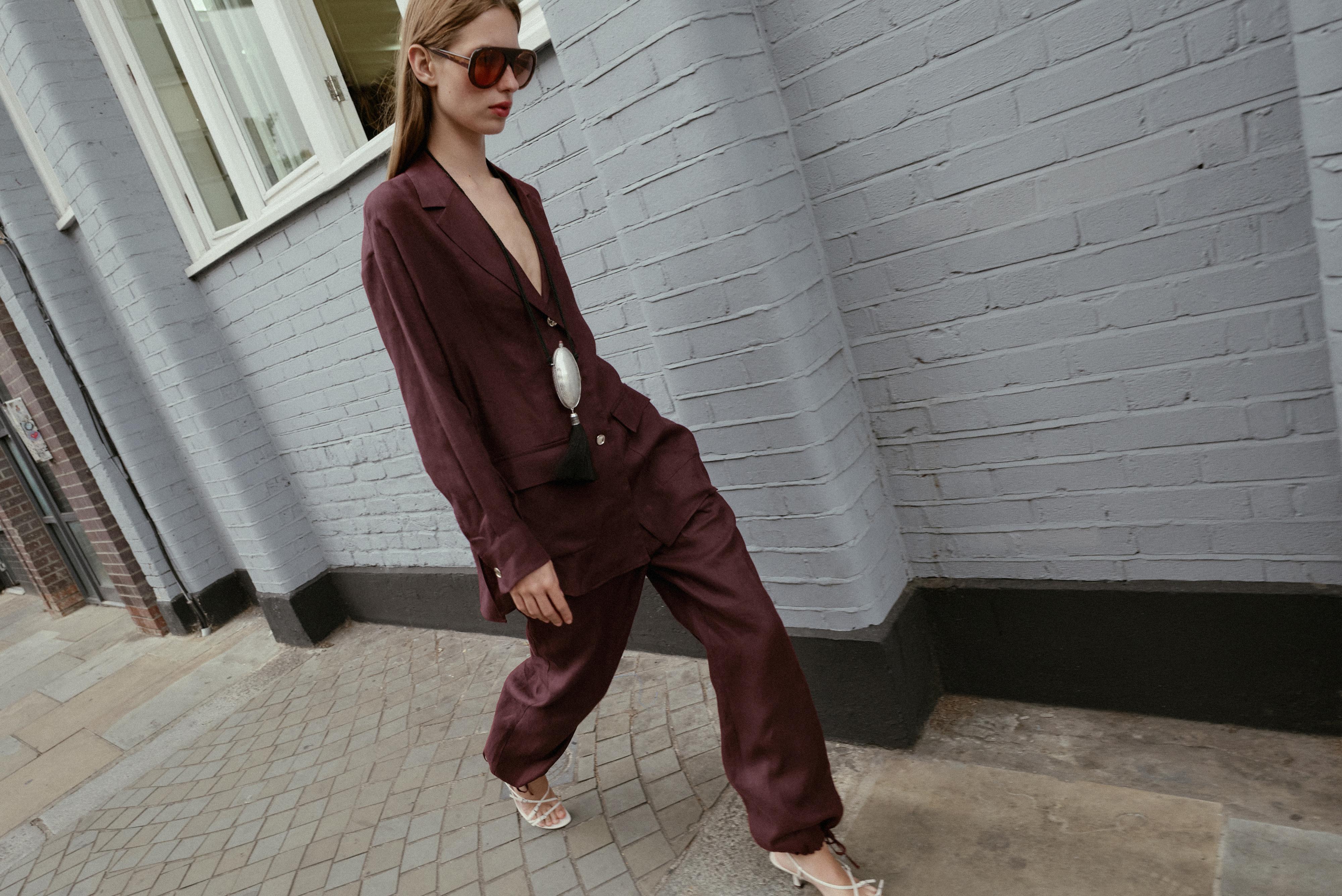 LINEN LONG BLAZER